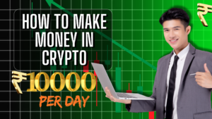 “Illustration of how to make money with cryptocurrency and blockchain technology” 